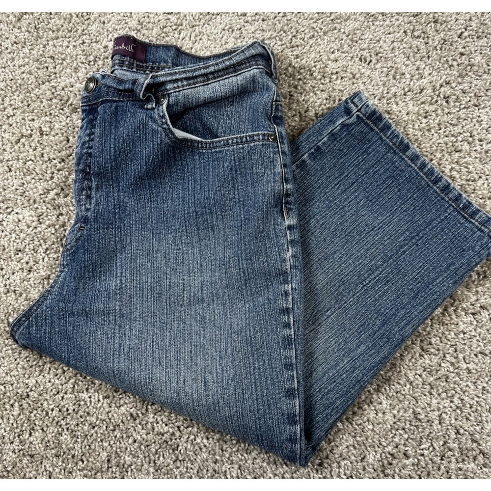 Gloria Vanderbilt Womens Denim Capri Pants Size 14